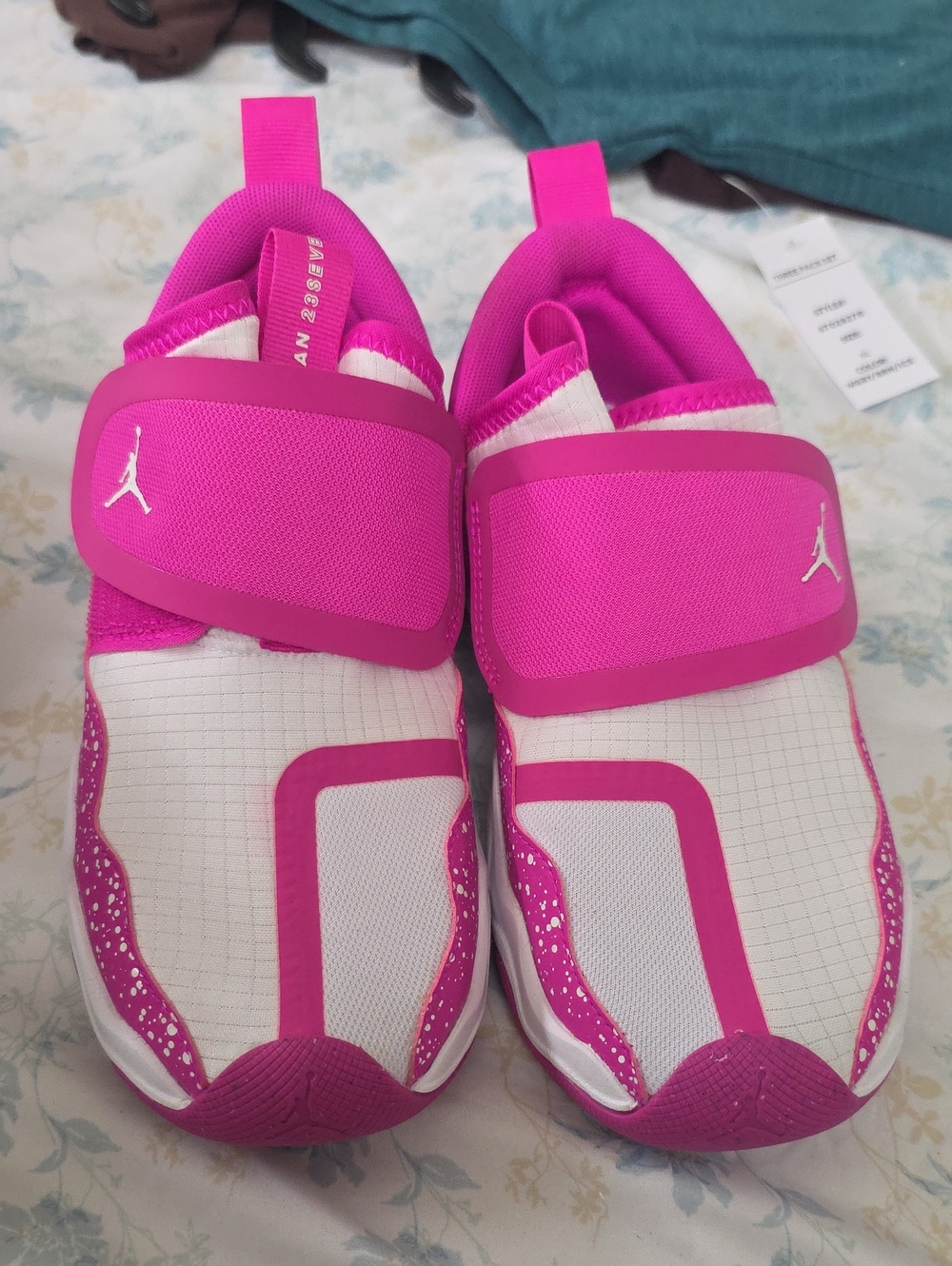 Jordan 23/7 Easyon Kids Sneakers Pink and White